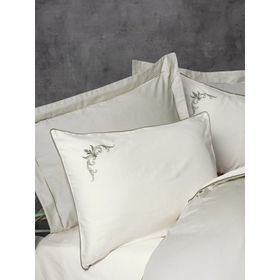 Cotton Box Elite Teresa Bej Saten Çift Kişilik 200x220 cm Nevresim Takımı