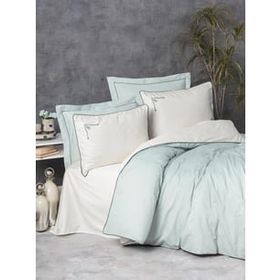 Cotton Box Elite Vanko Mint Saten Çift Kişilik 200x220 cm Nevresim Takımı