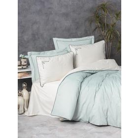 Cotton Box Elite Vanko Mint Saten Çift Kişilik 200x220 cm Nevresim Takımı
