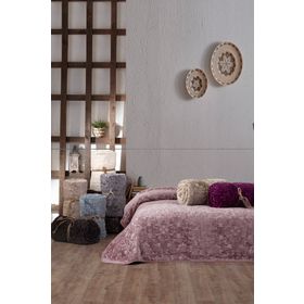 Cotton Box Embos Antrasit Çift Kişilik Battaniye
