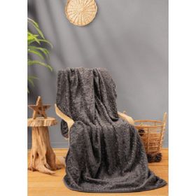 Cotton Box Embos Antrasit Çift Kişilik Battaniye