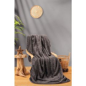 Cotton Box Embos Antrasit Çift Kişilik Battaniye