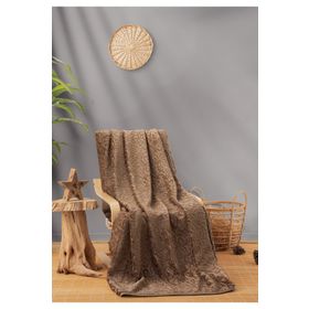 Cotton Box Embos Cappuccino Çift Kişilik Battaniye
