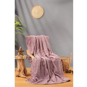Cotton Box Embos Gülkurusu Çift Kişilik Battaniye