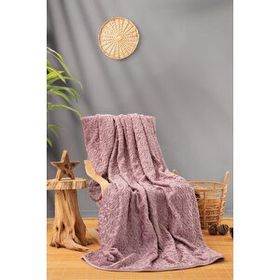 Cotton Box Emboss Gül Kurusu Çift Kişilik Battaniye