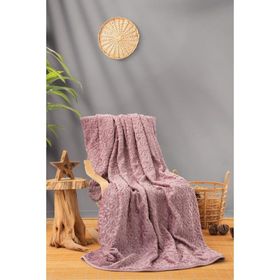 Cotton Box Emboss Gül Kurusu Çift Kişilik Battaniye