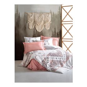 Cotton Box Emh Çift Kişilik Bohem Riva Kahve Nevresim Takımı