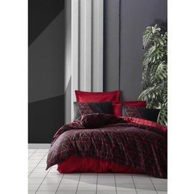 Cotton Box Emh Dark Çift Kişilik Shadow Bordo Nevresim Takımı