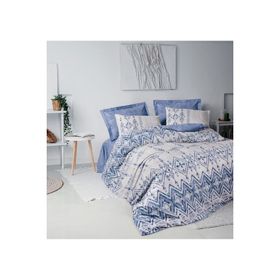 Cotton Box Ethnic Cleo Mavi Çift Kişilik 200x220 cm Nevresim Takımı