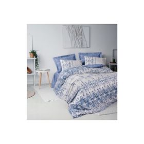 Cotton Box Ethnic Cleo Mavi Çift Kişilik 200x220 cm Nevresim Takımı