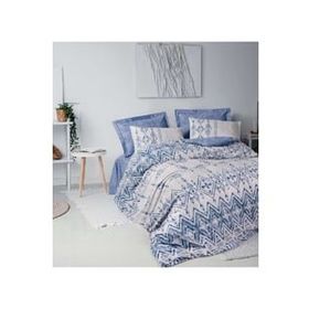 Cotton Box Ethnic Cleo Mavi Çift Kişilik Nevresim Takımı
