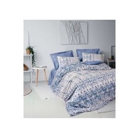 Cotton Box Ethnic Cleo Mavi Çift Kişilik Nevresim Takımı