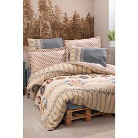 Cotton Box Ethnic Dakota Gri Tek Kişilik Nevresim Takımı Seti