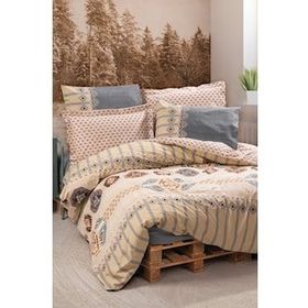 Cotton Box Ethnic Dakota Gri Tek Kişilik Nevresim Takımı Seti