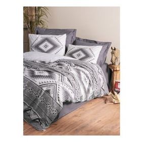 Cotton Box Ethnic Delos Antrasit Tek Kişilik 160x220 cm Nevresim Takımı