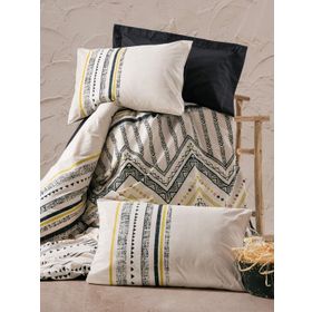Cotton Box Ethnic Elvira Siyah Çift Kişilik Nevresim Takımı