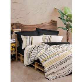 Cotton Box Ethnic Elvira Siyah Çift Kişilik Nevresim Takımı