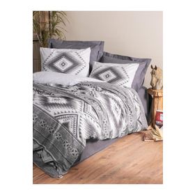 Cotton Box Etnich Delos Antrasit Çift Kişilik 200x220 cm Nevresim Takımı