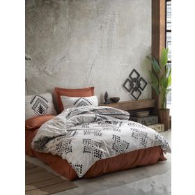 Cotton Box Etnich Lenuta Tarçın Çift Kişilik Nevresim Takımı