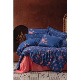 Cotton Box Feminen Emery Lacivert Nevresim Takımı Tek Kişilik