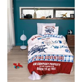 Cotton Box Flying Gri Genç Ranforce Tek Kişilik Nevresim Takımı