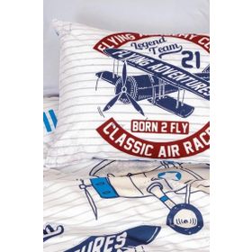 Cotton Box Flying Gri Junior Tek Kişilik Ranforce Nevresim Takımı