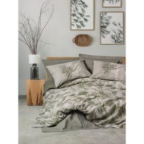 Cotton Box Frond Haki Dual Tek Kişilik Nevresim Takımı