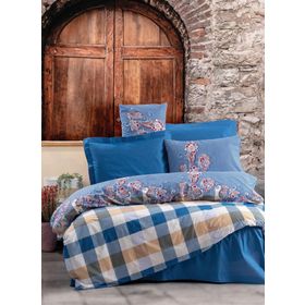 Cotton Box Galano Alaçatı Lacivert Nevresim Takımı Çift Kişilik
