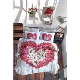 Cotton Box Garden Vizon 3D Çift Kişilik Nevresim Takımı
