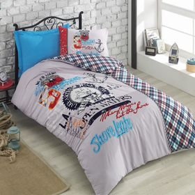 Cotton Box Genç Odası Major Turkuaz Tek Kişilik Nevresim Takımı