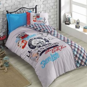 Cotton Box Genç Odası Major Turkuaz Tek Kişilik Nevresim Takımı