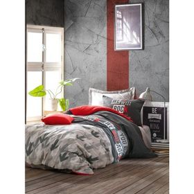 Cotton Box Genç Odası Rock Kırmızı Tek Kişilik Nevresim Takımı