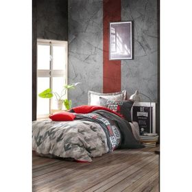 Cotton Box Genç Odası Rock Kırmızı Tek Kişilik Nevresim Takımı