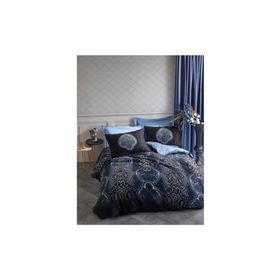 Cotton Box Glory Satin Line Mavi Çift Kişilik Nevresim Takımı
