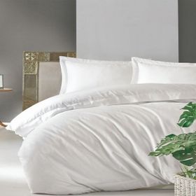Cotton Box Gri Elegant Seri Saten Çift Kişilik Nevresim Takımı