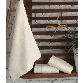 Cotton Box Güpürlü Krem 30x50 cm 3'lü Havlu Set