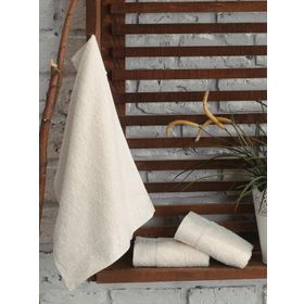 Cotton Box Güpürlü Krem 30x50 cm 3'lü Havlu Set