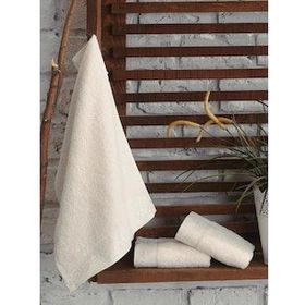 Cotton Box Güpürlü Krem 30x50 cm 3'lü Havlu Set