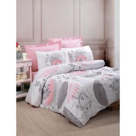 Cotton Box Human&Women Pretty Pembe Çift Kişilik Nevresim Takımı