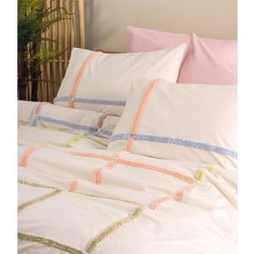 Cotton Box Insula Pudra Puff Nakışlı Çift Kişilik 200x220 cm Nevresim Takımı