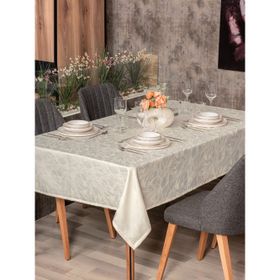Cotton Box Jakarlı Dertsiz Lavinia Krem 155x220 cm Masa Örtüsü