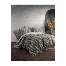 Cotton Box Jamira Smooth Çift Kişilik Haki 200x220 cm Nevresim Takımı