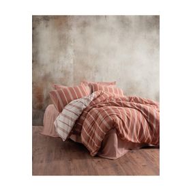 Cotton Box Jamira Smooth Çift Kişilik Tarçın 200x220 cm Nevresim Takımı