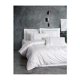 Cotton Box Josina Beyaz Classic Çift Kişilik 200x220 cm Nevresim Takımı