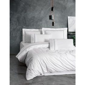 Cotton Box Josina Beyaz Classic Çift Kişilik 200x220 cm Nevresim Takımı