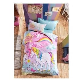 Cotton Box Junior Ranforce Carsafi Lastikli Tek Kisilik Nevresim Takimi-Dream Mint