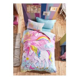 Cotton Box Junior Ranforce Carsafi Lastikli Tek Kisilik Nevresim Takimi-Dream Mint