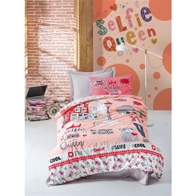 Cotton Box Junior Selfie Kırmızı Tek Kişilik Nevresim Takımı