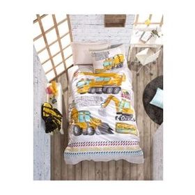 Cotton Box Junior Track Turkuaz Lastikli Çarşaflı Tek Kişilik Nevresim Takımı