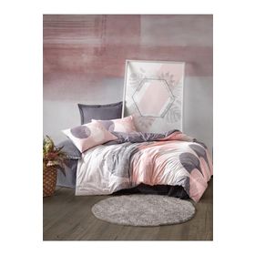 Cotton Box Leron Gri Çift Kişilik 240x260 cm Nevresim Takımı